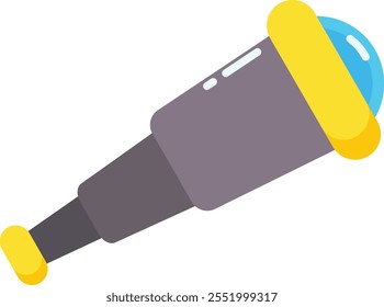 Ilustración de elemento de telescopio de astronomía de Ciencia