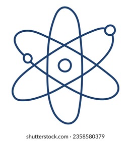 science atom school doodle icon vector
