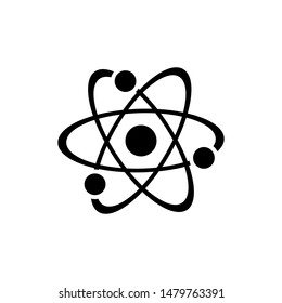 Science atom symbol icon vector EPS 10 illustration