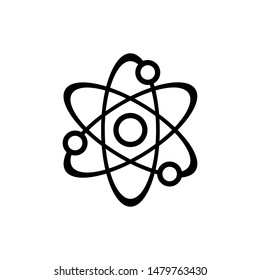 Science atom symbol icon vector EPS 10 illustration