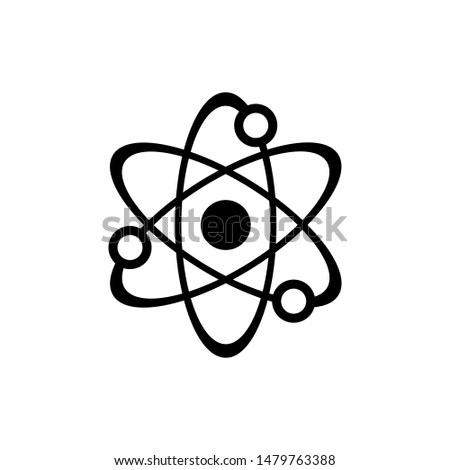 Science atom symbol icon vector EPS 10 illustration