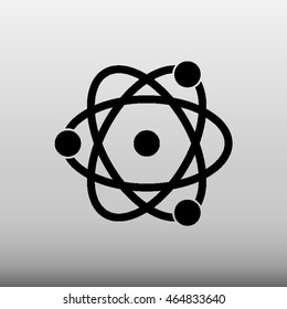 Science Atom Vector Icon Illustration