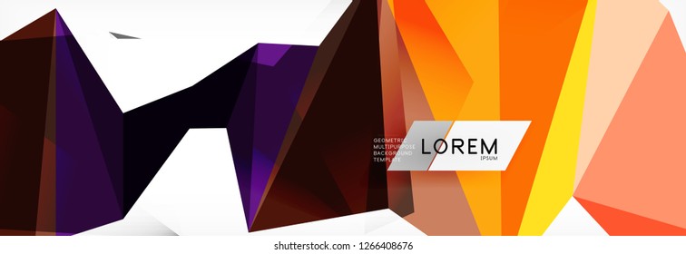 Science background. Abstract triangle pattern. Vector abstract geometric template design