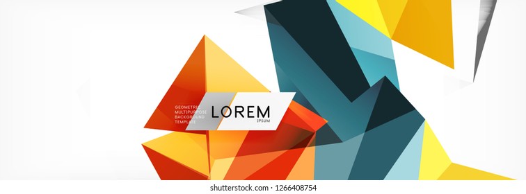 Science background. Abstract triangle pattern. Vector abstract geometric template design