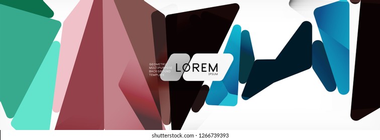 Science background. Abstract triangle pattern. Vector abstract geometric template design