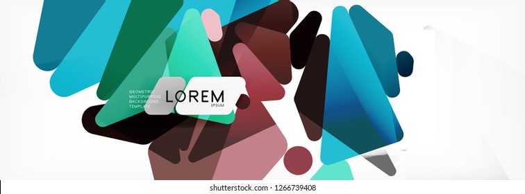 Science background. Abstract triangle pattern. Vector abstract geometric template design