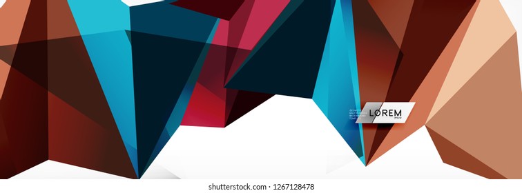 Science background. Abstract triangle pattern. Vector abstract geometric template design
