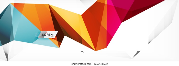 Science background. Abstract triangle pattern. Vector abstract geometric template design
