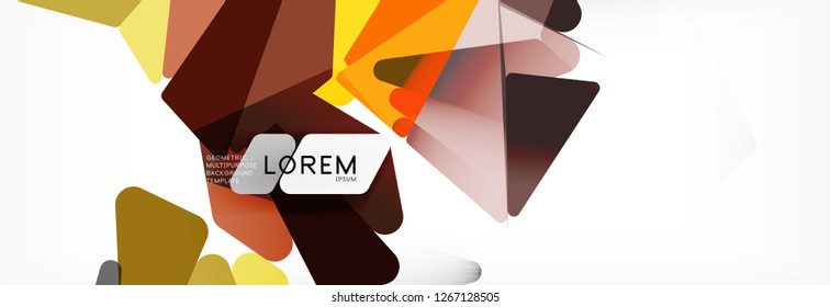 Science background. Abstract triangle pattern. Vector abstract geometric template design