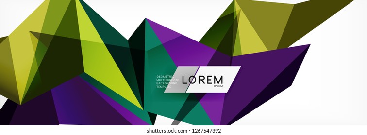 Science background. Abstract triangle pattern. Vector abstract geometric template design
