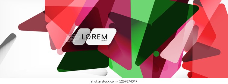 Science background. Abstract triangle pattern. Vector abstract geometric template design