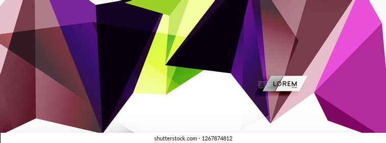 Science background. Abstract triangle pattern. Vector abstract geometric template design