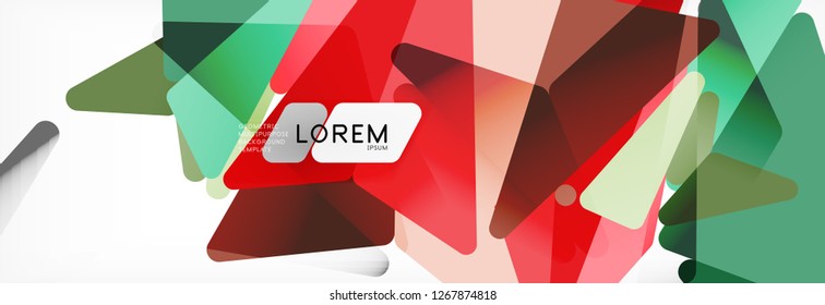 Science background. Abstract triangle pattern. Vector abstract geometric template design