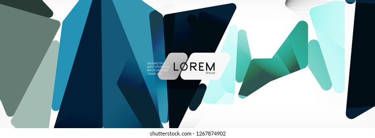 Science background. Abstract triangle pattern. Vector abstract geometric template design