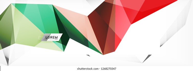 Science background. Abstract triangle pattern. Vector abstract geometric template design