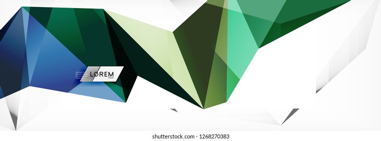 Science background. Abstract triangle pattern. Vector abstract geometric template design
