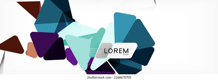Science background. Abstract triangle pattern. Vector abstract geometric template design