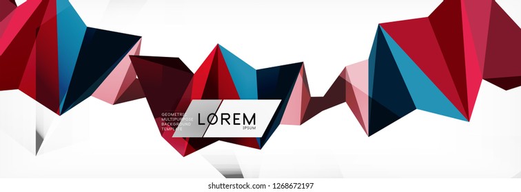 Science background. Abstract triangle pattern. Vector abstract geometric template design