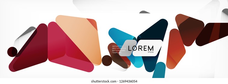 Science background. Abstract triangle pattern. Vector abstract geometric template design