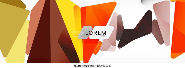 Science background. Abstract triangle pattern. Vector abstract geometric template design