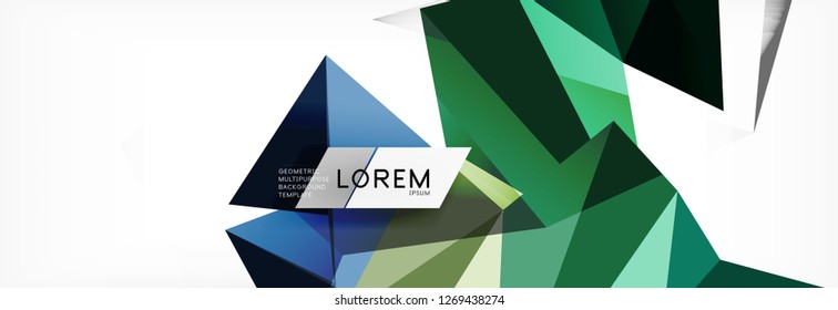 Science background. Abstract triangle pattern. Vector abstract geometric template design