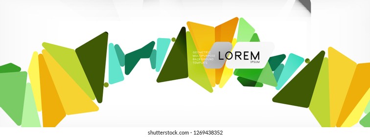 Science background. Abstract triangle pattern. Vector abstract geometric template design