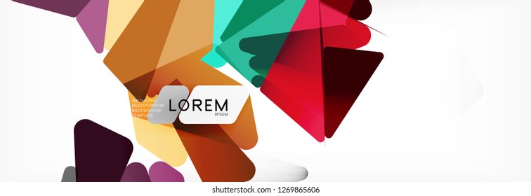 Science background. Abstract triangle pattern. Vector abstract geometric template design