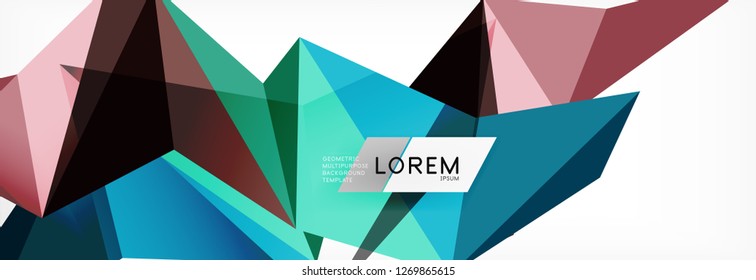 Science background. Abstract triangle pattern. Vector abstract geometric template design