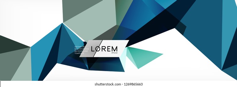 Science background. Abstract triangle pattern. Vector abstract geometric template design