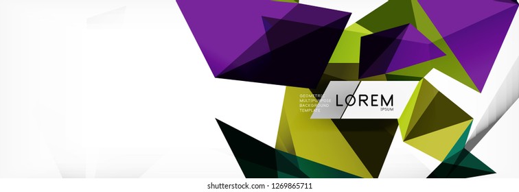 Science background. Abstract triangle pattern. Vector abstract geometric template design