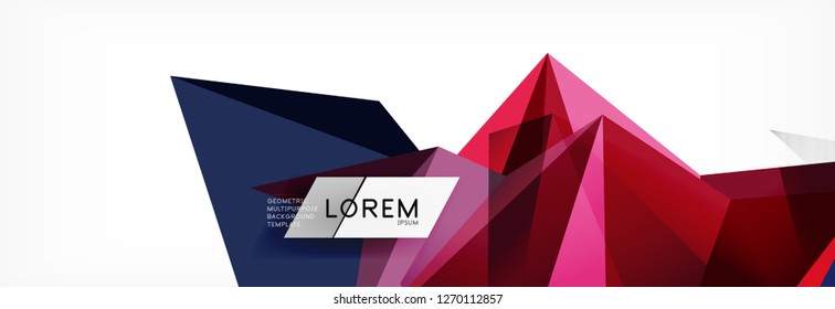 Science background. Abstract triangle pattern. Vector abstract geometric template design