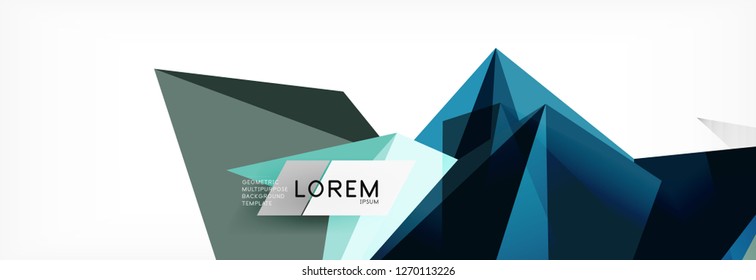 Science background. Abstract triangle pattern. Vector abstract geometric template design