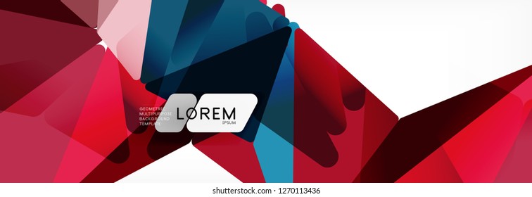 Science background. Abstract triangle pattern. Vector abstract geometric template design