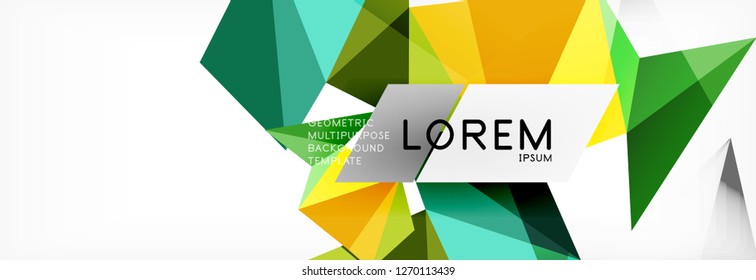 Science background. Abstract triangle pattern. Vector abstract geometric template design