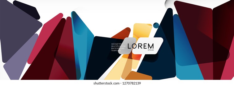 Science background. Abstract triangle pattern. Vector abstract geometric template design