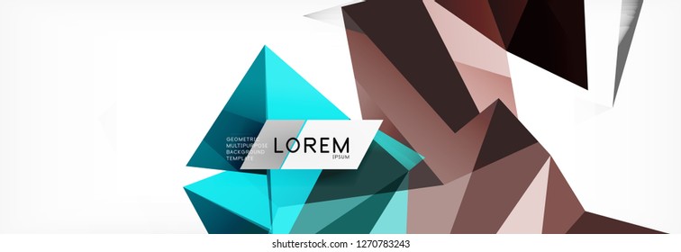 Science background. Abstract triangle pattern. Vector abstract geometric template design