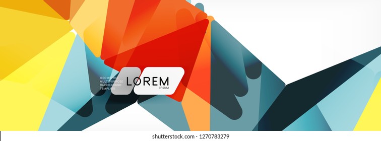 Science background. Abstract triangle pattern. Vector abstract geometric template design