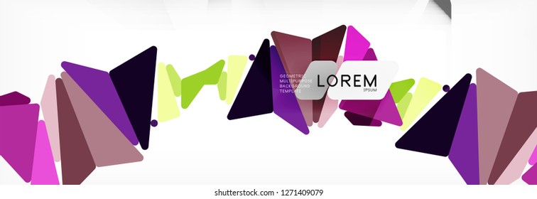 Science background. Abstract triangle pattern. Vector abstract geometric template design