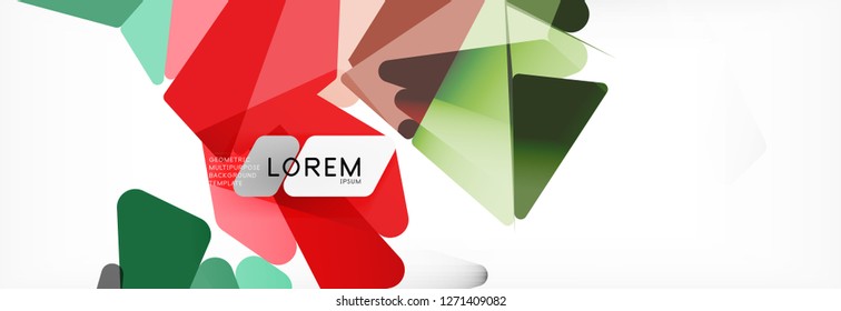 Science background. Abstract triangle pattern. Vector abstract geometric template design