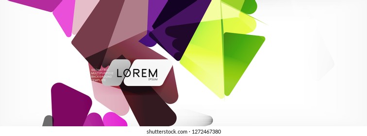 Science background. Abstract triangle pattern. Vector abstract geometric template design