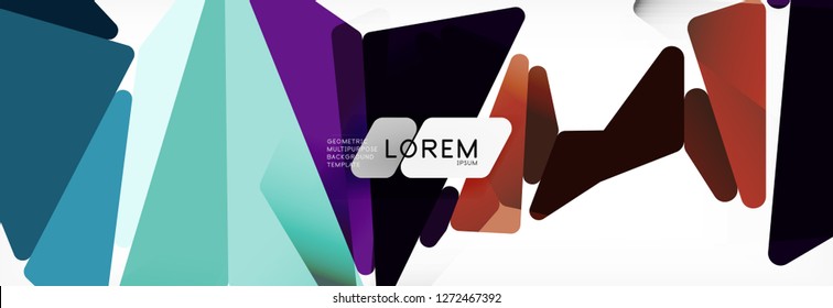 Science background. Abstract triangle pattern. Vector abstract geometric template design