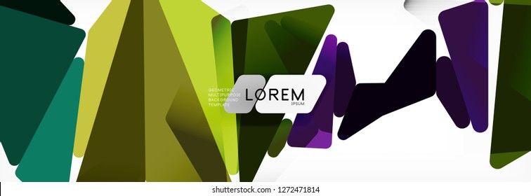 Science background. Abstract triangle pattern. Vector abstract geometric template design
