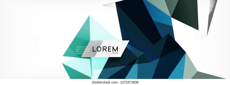 Science background. Abstract triangle pattern. Vector abstract geometric template design