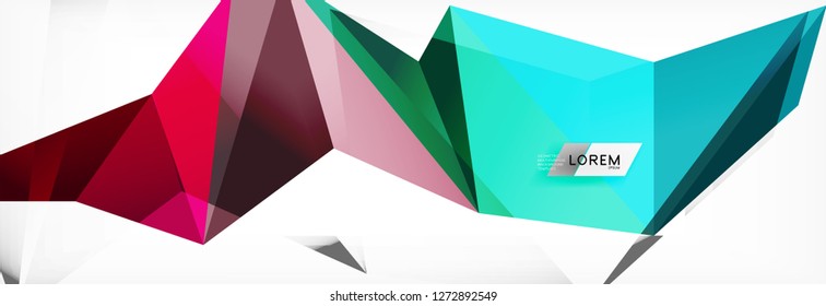 Science background. Abstract triangle pattern. Vector abstract geometric template design