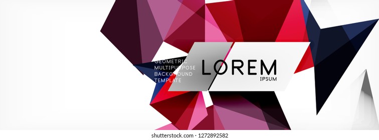 Science background. Abstract triangle pattern. Vector abstract geometric template design