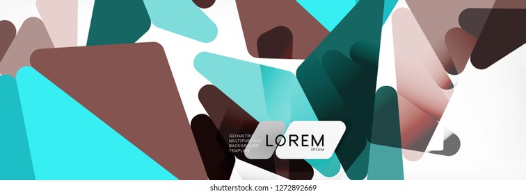 Science background. Abstract triangle pattern. Vector abstract geometric template design