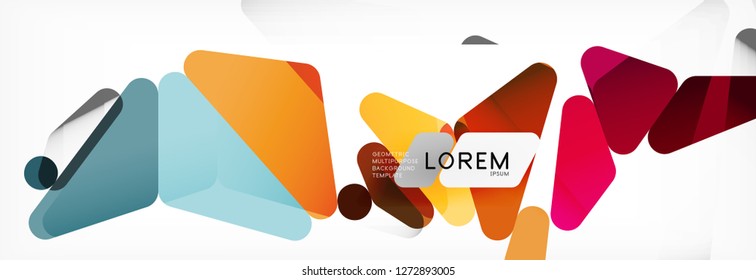 Science background. Abstract triangle pattern. Vector abstract geometric template design