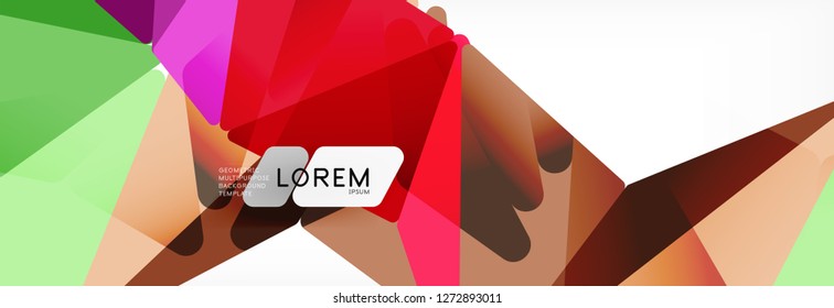 Science background. Abstract triangle pattern. Vector abstract geometric template design