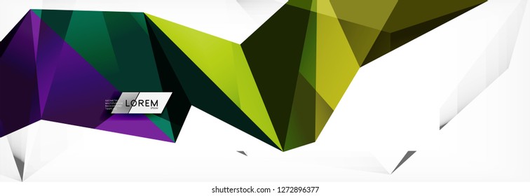 Science background. Abstract triangle pattern. Vector abstract geometric template design