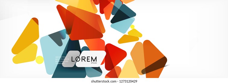 Science background. Abstract triangle pattern. Vector abstract geometric template design
